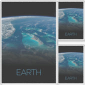 Weltraum, Kosmos, Sonnensystem, Planet Erde Aufkleber (Vorderseite)
