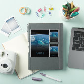 Weltraum, Kosmos, Sonnensystem, Planet Erde Aufkleber (iPad Hülle)