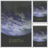 Weltraum, Kosmos, Sonnensystem, Planet Erde Aufkleber (Vorderseite)
