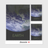 Weltraum, Kosmos, Sonnensystem, Planet Erde Aufkleber (Blatt)