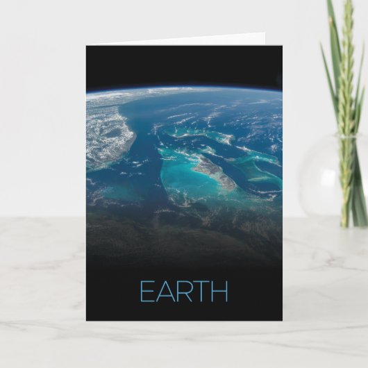 Weltraum, Kosmos, Sonnensystem, Planet Erde Karte (Vorderseite)