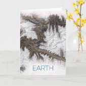 Weltraum, Kosmos, Sonnensystem, Planet Erde Karte (Gelbe Blume)