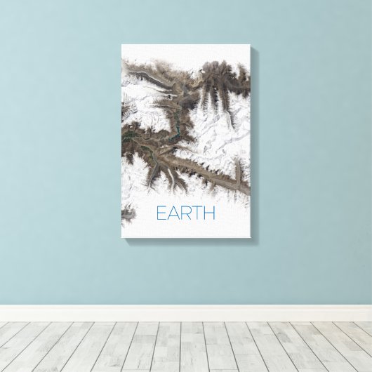 Weltraum, Kosmos, Sonnensystem, Planet Erde Leinwanddruck (Insitu (Holzboden))