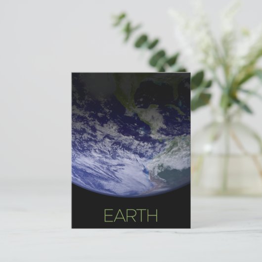 Weltraum, Kosmos, Sonnensystem, Planet Erde Postkarte (Stehend Vorderseite)