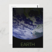 Weltraum, Kosmos, Sonnensystem, Planet Erde Postkarte (Vorne/Hinten)