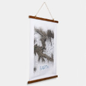 Weltraum, Kosmos, Sonnensystem, Planet Erde Wandteppich Mit Holzrahmen (Gewinkelt)