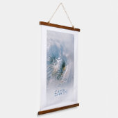 Weltraum, Kosmos, Sonnensystem, Planet Erde Wandteppich Mit Holzrahmen (Gewinkelt)