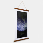 Weltraum, Kosmos, Sonnensystem, Planet Erde Wandteppich Mit Holzrahmen (Gewinkelt)