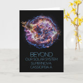 Weltraum, Kosmos, Supernova Cassiopeia A Karte (Gelbe Blume)