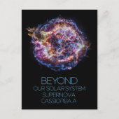 Weltraum, Kosmos, Supernova Cassiopeia A Postkarte (Vorderseite)