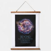 Weltraum, Kosmos, Supernova Cassiopeia A Wandteppich Mit Holzrahmen (Vorderseite)