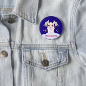 Weltraum-Lama-Knopf Button (Beispiel)