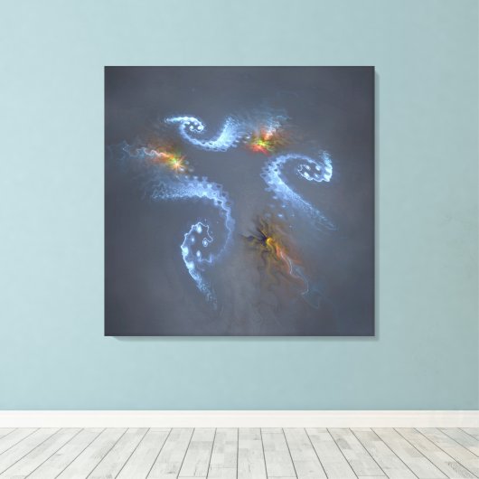 Weltraum Leinwanddruck (Insitu (Holzboden))