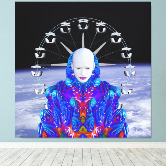 Weltraum Leinwanddruck (Insitu (Holzboden))