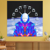 Weltraum Leinwanddruck (Insitu (Wohnzimmer))