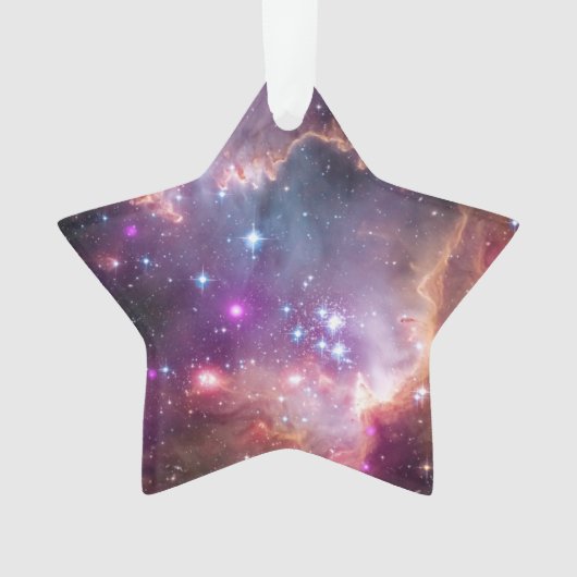 Weltraum Lila Nebulae Cool Astronomie Urlaub Ornament (Vorderseite)