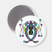 Weltraum Magnet (Vorderseite/Rückseite)