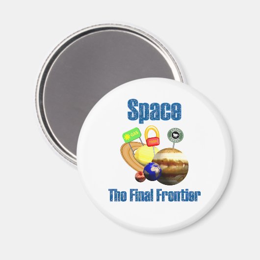 Weltraum Magnet (Vorderseite/Rückseite)