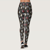 Weltraum-Mann-Fuchs-Katze-Sterne-Muster Leggings (Rückseite)