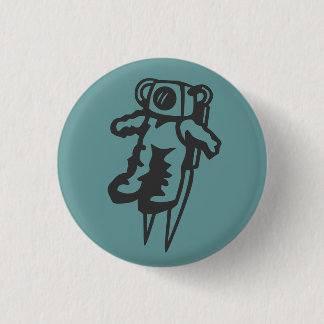 Weltraum-Mann-Knopfabzeichen Button