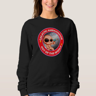 Weltraum-Mars-Alien-Galaxie-Besucher von außerhalb Sweatshirt