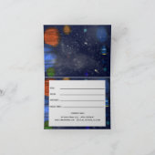 Weltraum mit Planeten und Galaxien-Geschenk (Innenseite)
