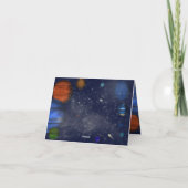 Weltraum mit Planeten und Galaxien-Geschenk (Rückseite)