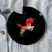 Weltraum-Multi-hued Einhorn Button (Beispiel)