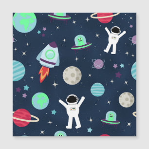Weltraum-Muster-Illustration Magnetkarte