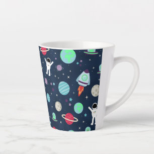 Weltraum-Muster-Illustration Milchtasse
