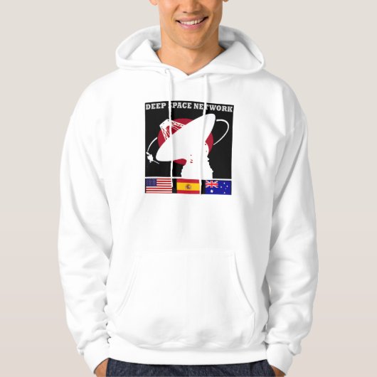 Weltraum-Netz-Programm-Flecken Hoodie (Vorderseite)