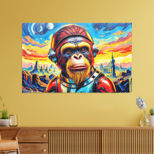 WELTRAUM ORANG-Utan -2 Leinwanddruck