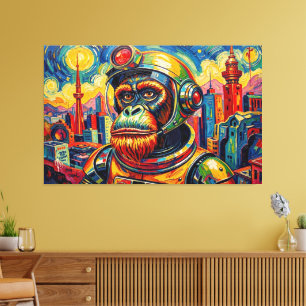 WELTRAUM ORANG-Utan -4 Leinwanddruck