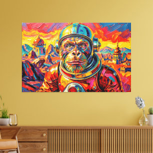 WELTRAUM ORANG-Utan -7 Leinwanddruck