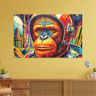 WELTRAUM ORANG-Utan -8 Leinwanddruck