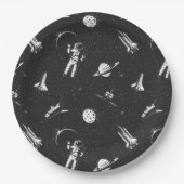 Weltraum Pappteller (Vorderseite)