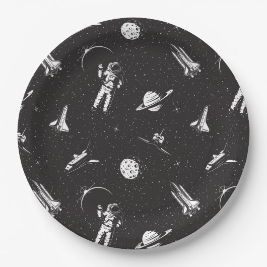 Weltraum Pappteller (Vorderseite)