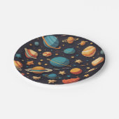 Weltraum Pappteller (Schrägansicht)