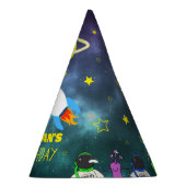 Weltraum-Party Partyhütchen (Rechts)