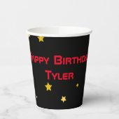 Weltraum-Party Personalisiert Pappbecher (Links)