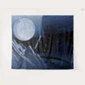 Weltraum-Planet-Sonnensystem Kinderraum Wandteppich (Vorderseite (Horizontal))