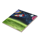 Weltraum-Planeten-Cartoon-Hintergrund Fliese (Seite)