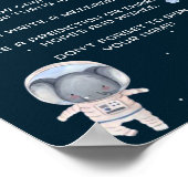 Weltraum: Planeten und Astronauten Zeitkapsel Poster (Ecke)