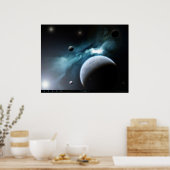 Weltraum Poster (Küche)