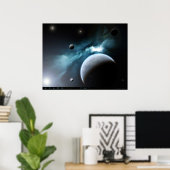 Weltraum Poster (Heimbüro)