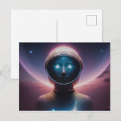 Weltraum Postkarte (Vorne/Hinten)