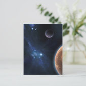 Weltraum Postkarte (Stehend Vorderseite)