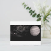 Weltraum Postkarte (Stehend Vorderseite)