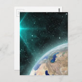 Weltraum Postkarte (Vorne/Hinten)