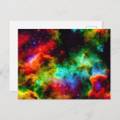 Weltraum Postkarte (Vorne/Hinten)